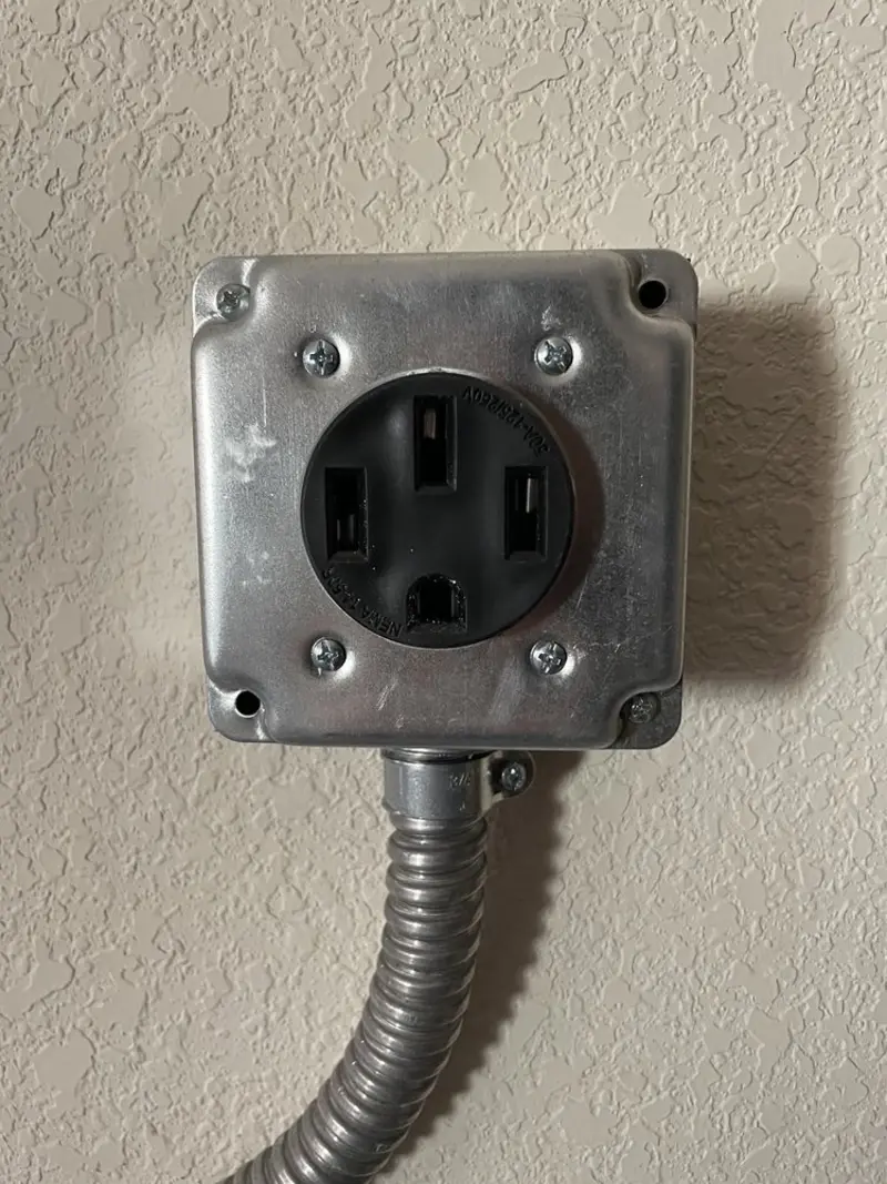 NEMA 14-50 outlet installed for Electrical Panel Upgrade in East Aurora